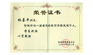 盡心盡力謀發(fā)展 盡職盡責為和諧--記縣政協(xié)常委、虹潤公司董事長林善平